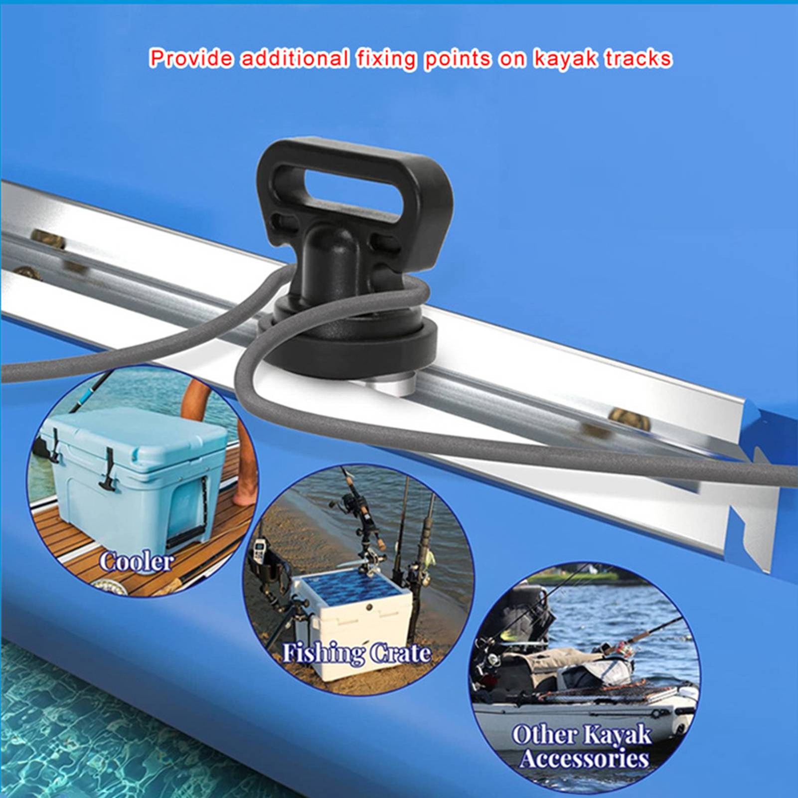 4pcs Kayak Track Mount Vertica - Fishing Kayak Crate review and price