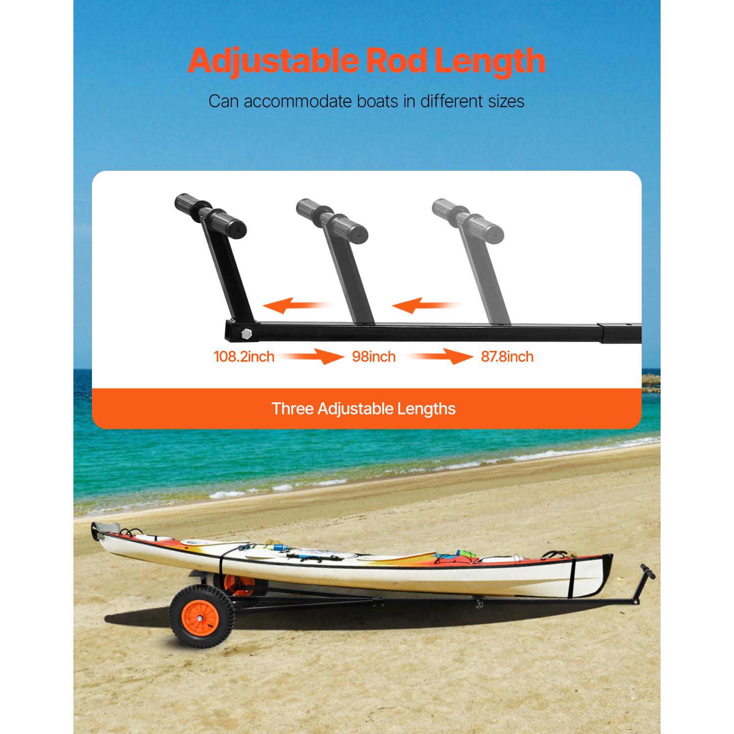 SucceBuy 420lbs Boat Trailer D - Fishing Kayak Sit On Top review and price