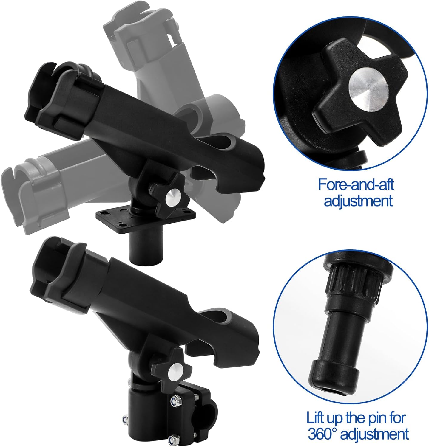 2 Pack Fishing Rod Holder with - Fishing Kayak Rod Holder review and price
