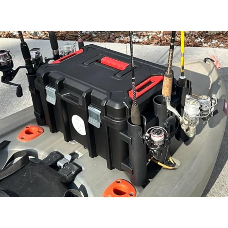 Kayak Fishing Crate - 6 Integr - Fishing Kayak Rod Holder review and price