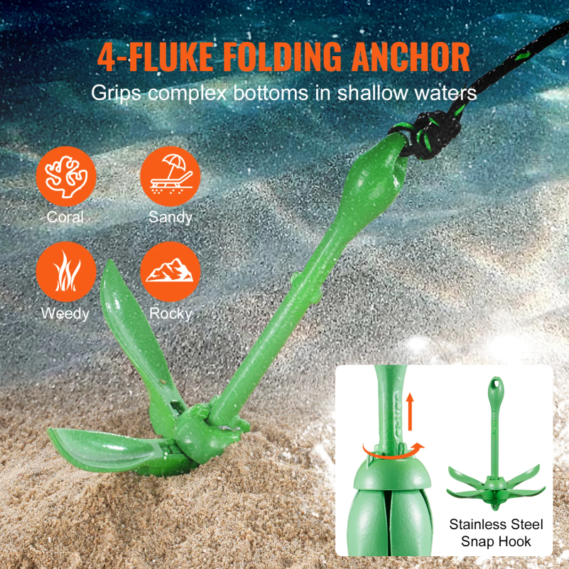 Kayak Anchor Kit 3.5 lb Paddle - Fishing Kayak Anchor review and price