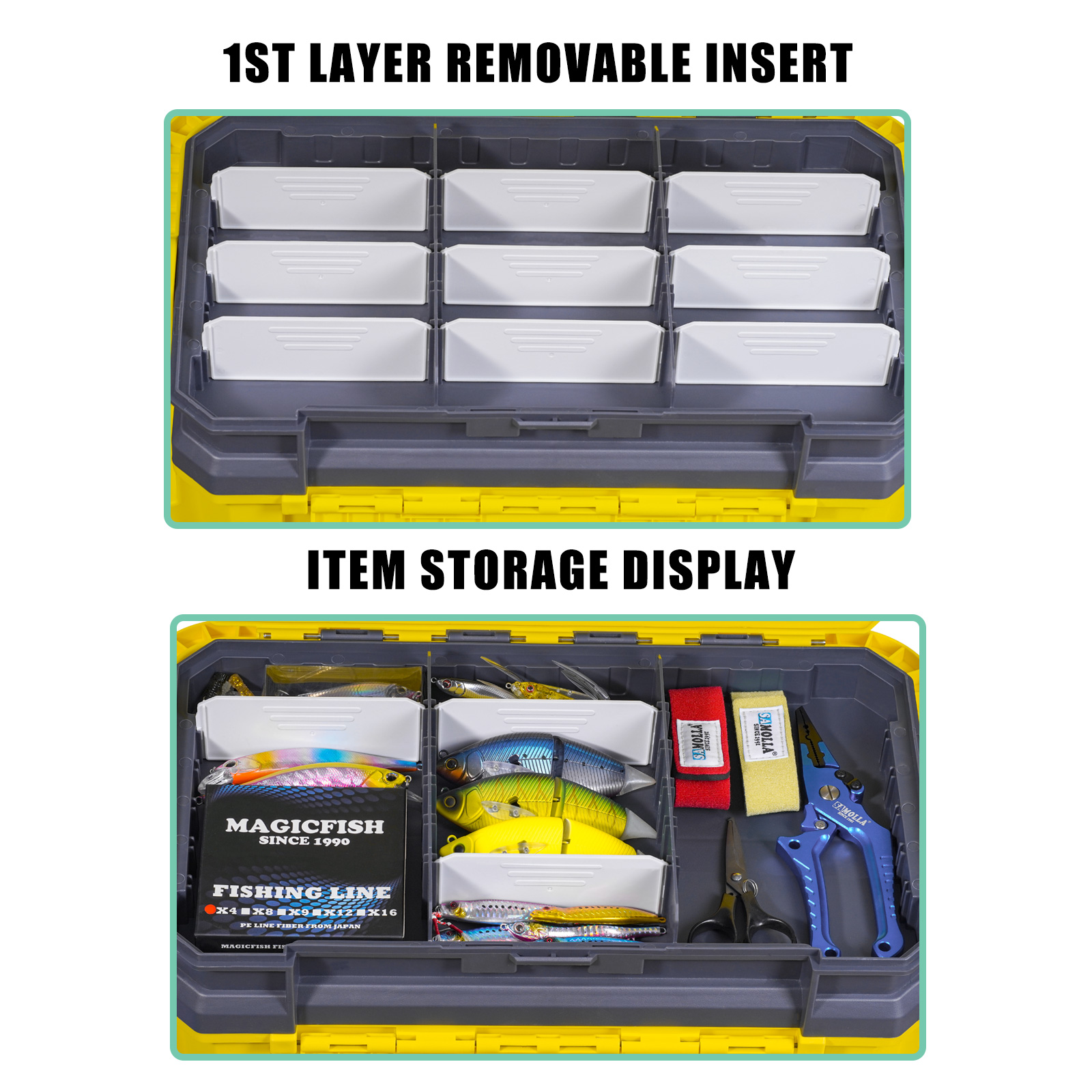 New Large Fishing Box Suit 19. - Fishing Kayak Crate review and price