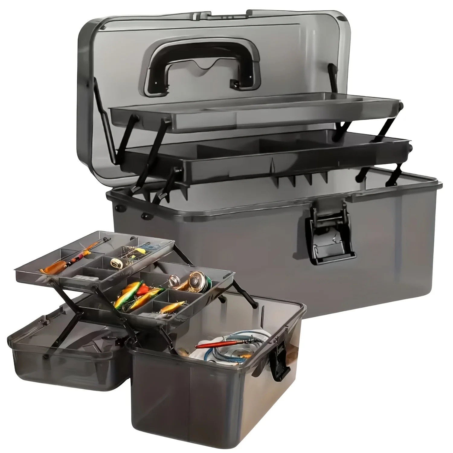 Durable PE Fishing Gear Box |  - Fishing Kayak Crate review and price