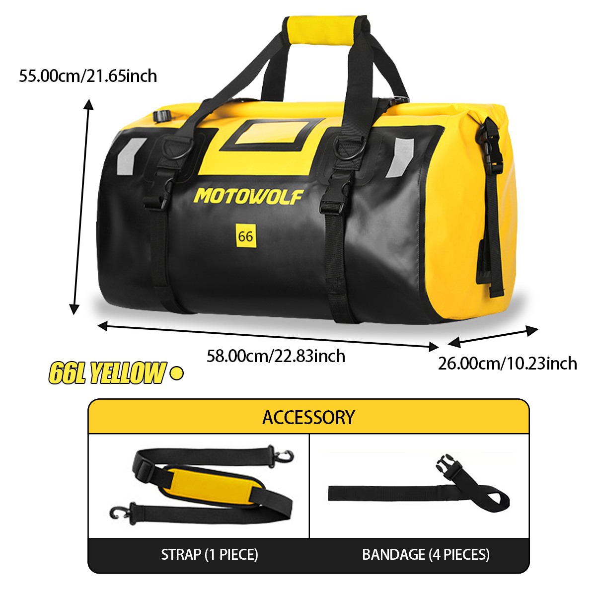 Waterproof Duffel Bag 40L/66L  - Fishing Kayak Storage Bag review and price