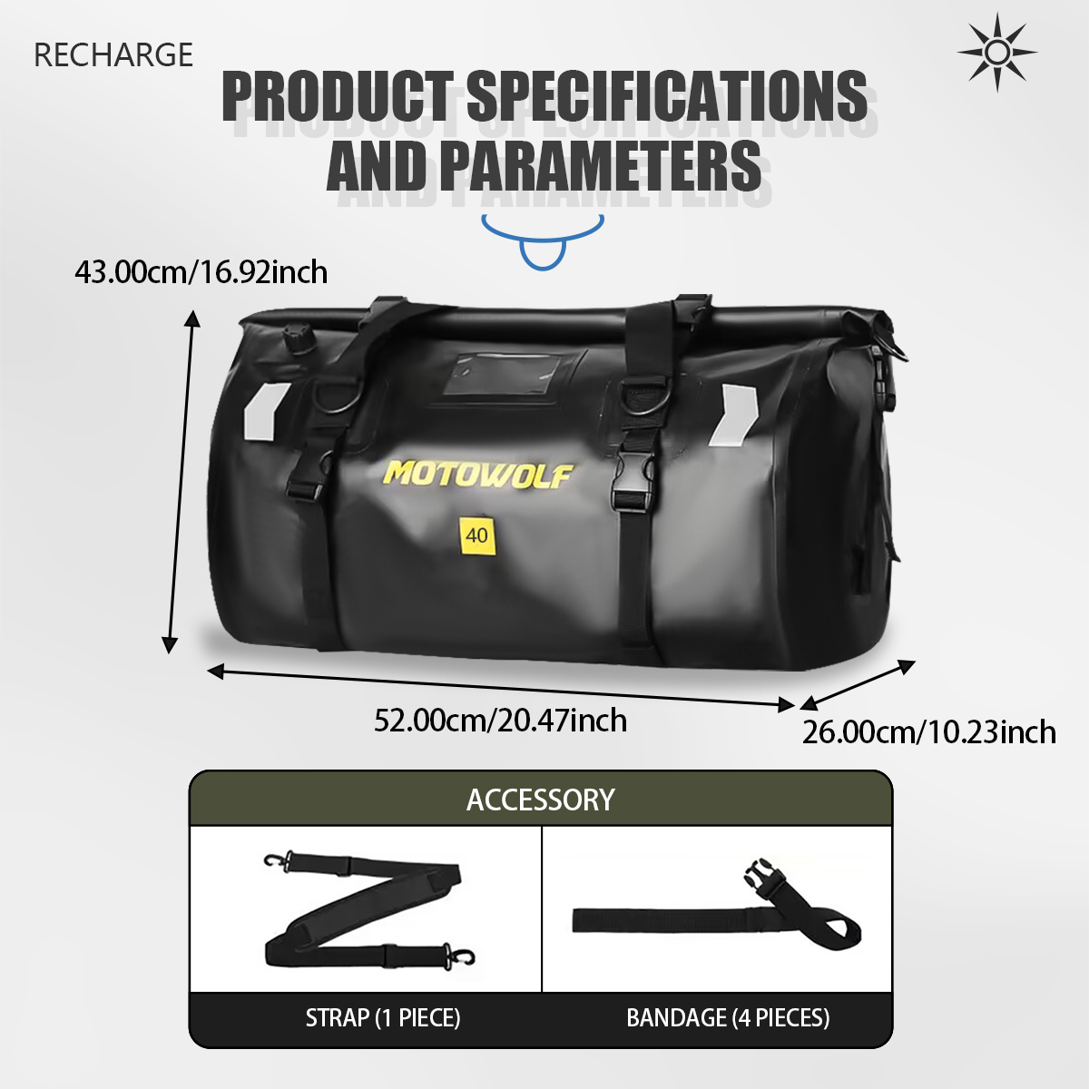 Waterproof Duffel Bag 40L/66L  - Fishing Kayak Storage Bag review and price