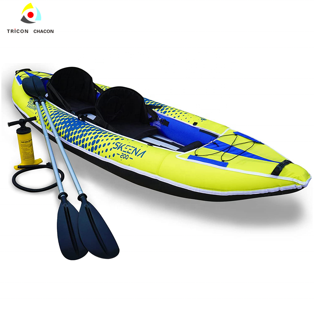 Adult Inflatable Fishing Canoe - Fishing Kayak Paddle review and price