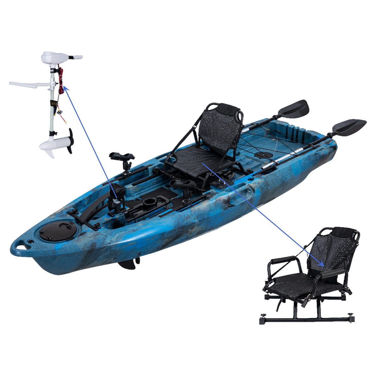 LSF Plastic Rowing Fishing Ele - Fishing Kayak Pedal Drive review and price