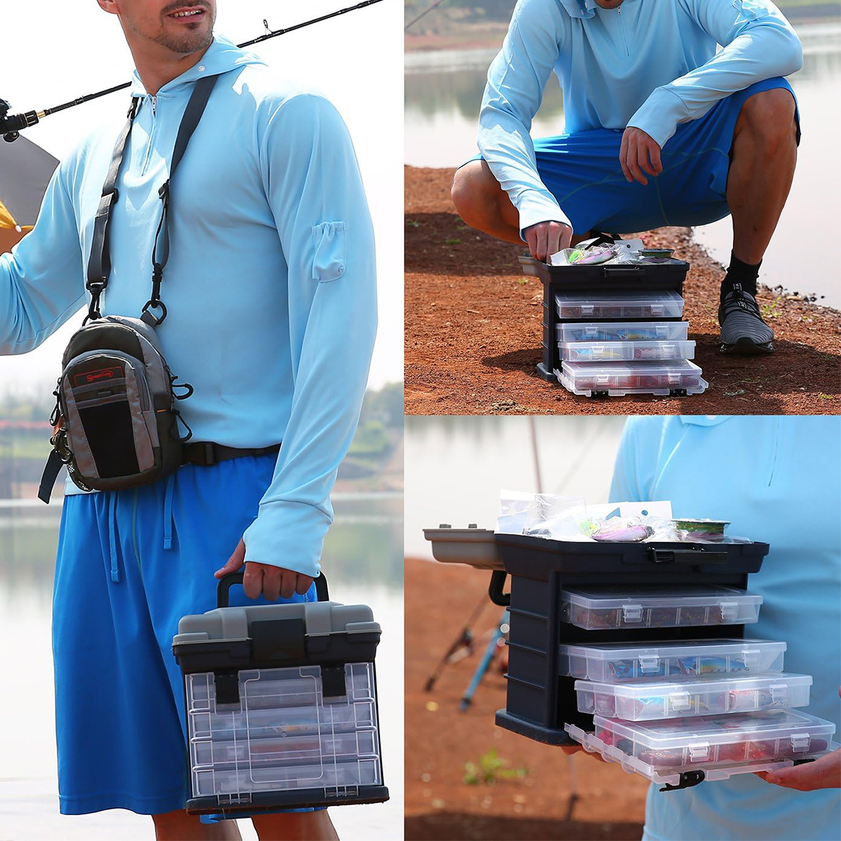 Multifunction Fashing Tackle B - Fishing Kayak Crate review and price