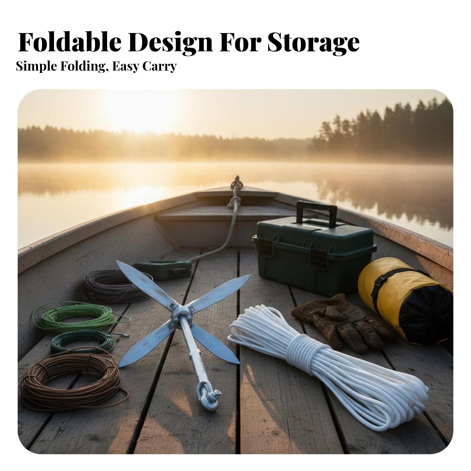 Lotus Anchor Foldable Carbon S - Fishing Kayak Anchor review and price