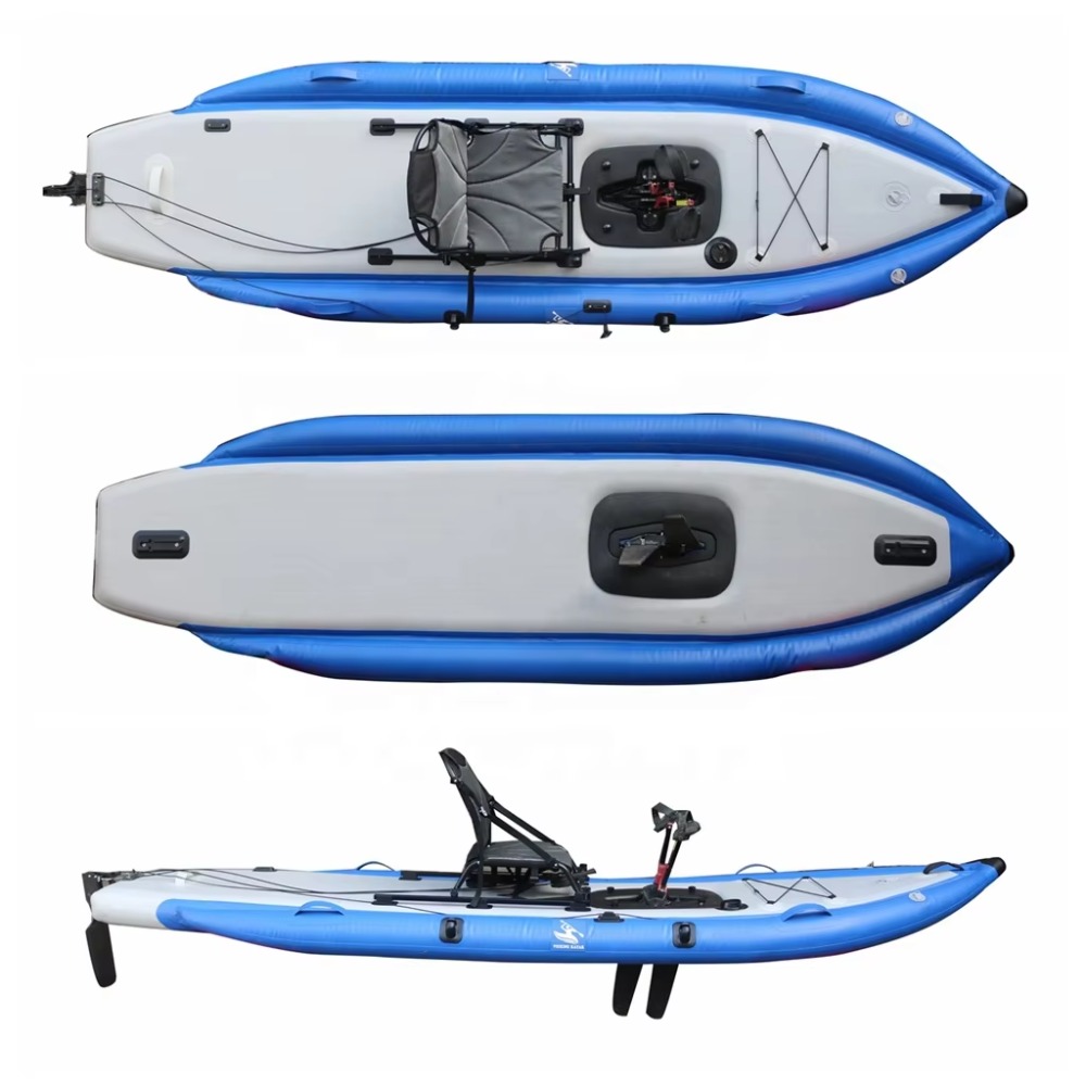 12ft Single Sit-On-Top Inflata - Fishing Kayak Sit In review and price
