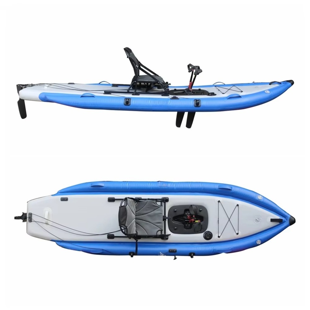 12ft Single Sit-On-Top Inflata - Fishing Kayak Sit In review and price