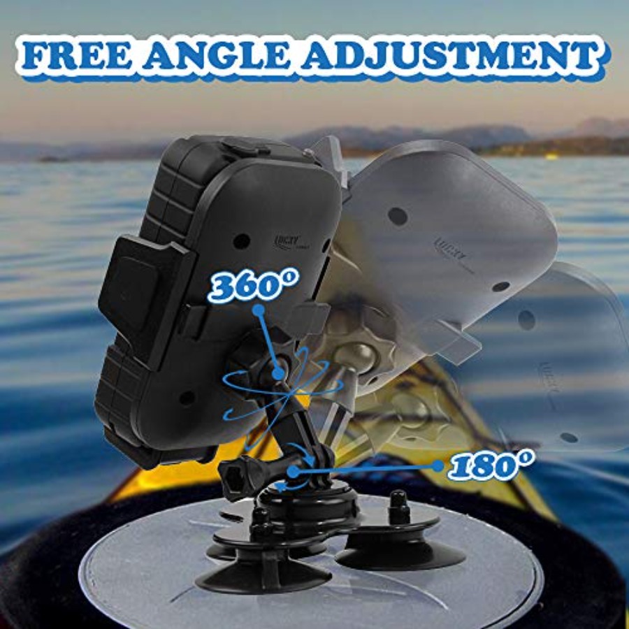 Strong Suction Phone Mount Bas - Fishing Kayak Fish Finder Mount review and price