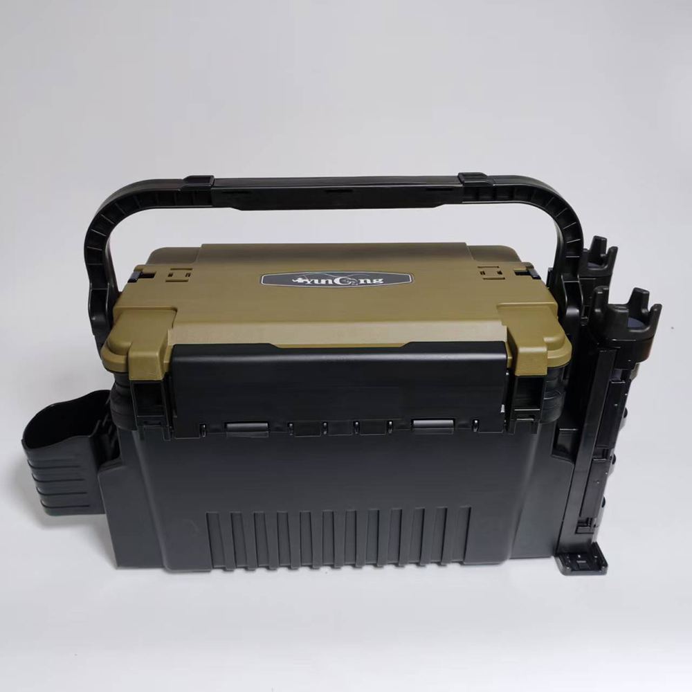 1 fishing box set, double-laye - Fishing Kayak Crate review and price