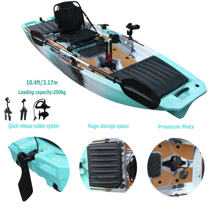 10FT Single Seat LLDPE Sit On  - Fishing Kayak Sit In review and price
