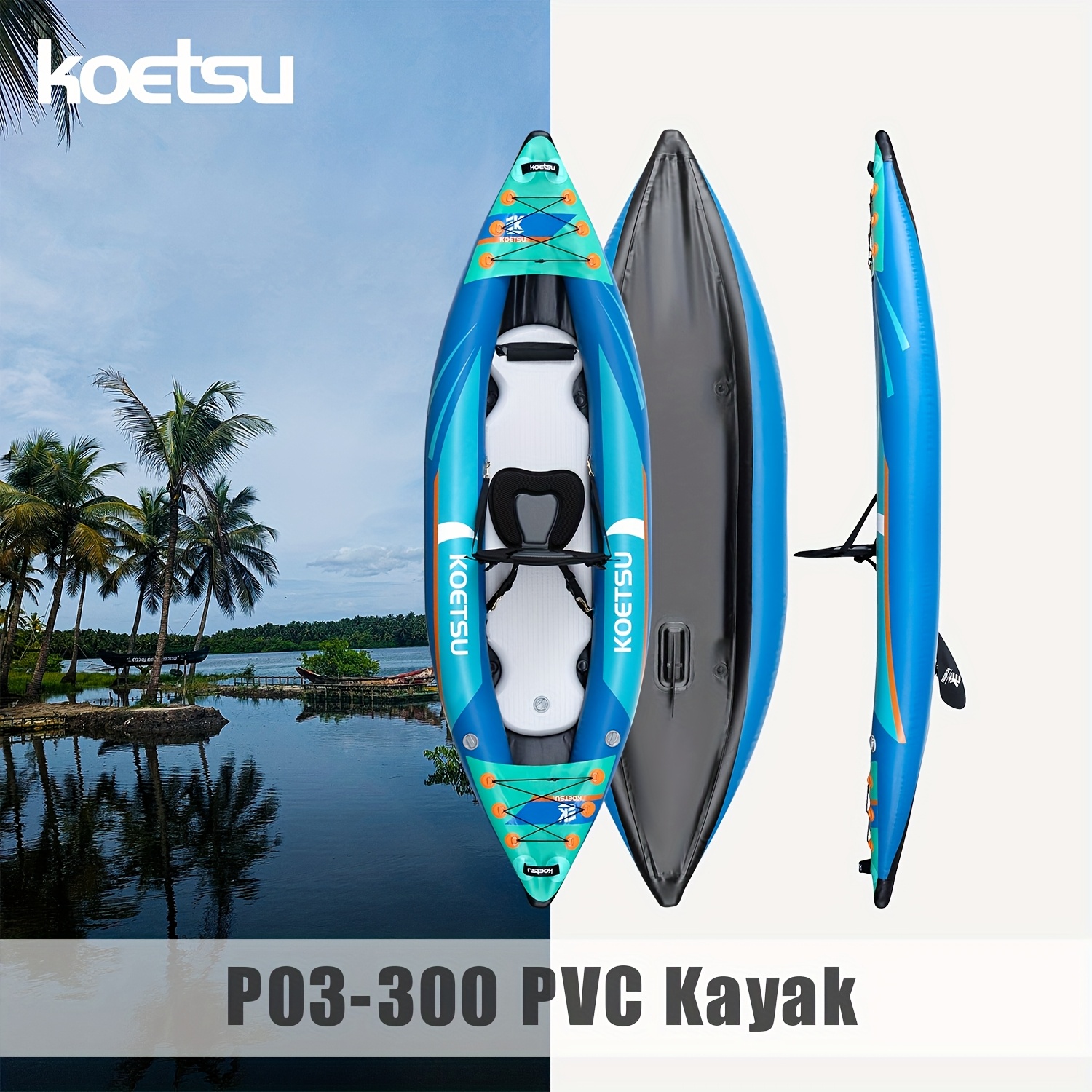 KOETSU P03 brushed inflatable  - Fishing Kayak Inflatable review and price
