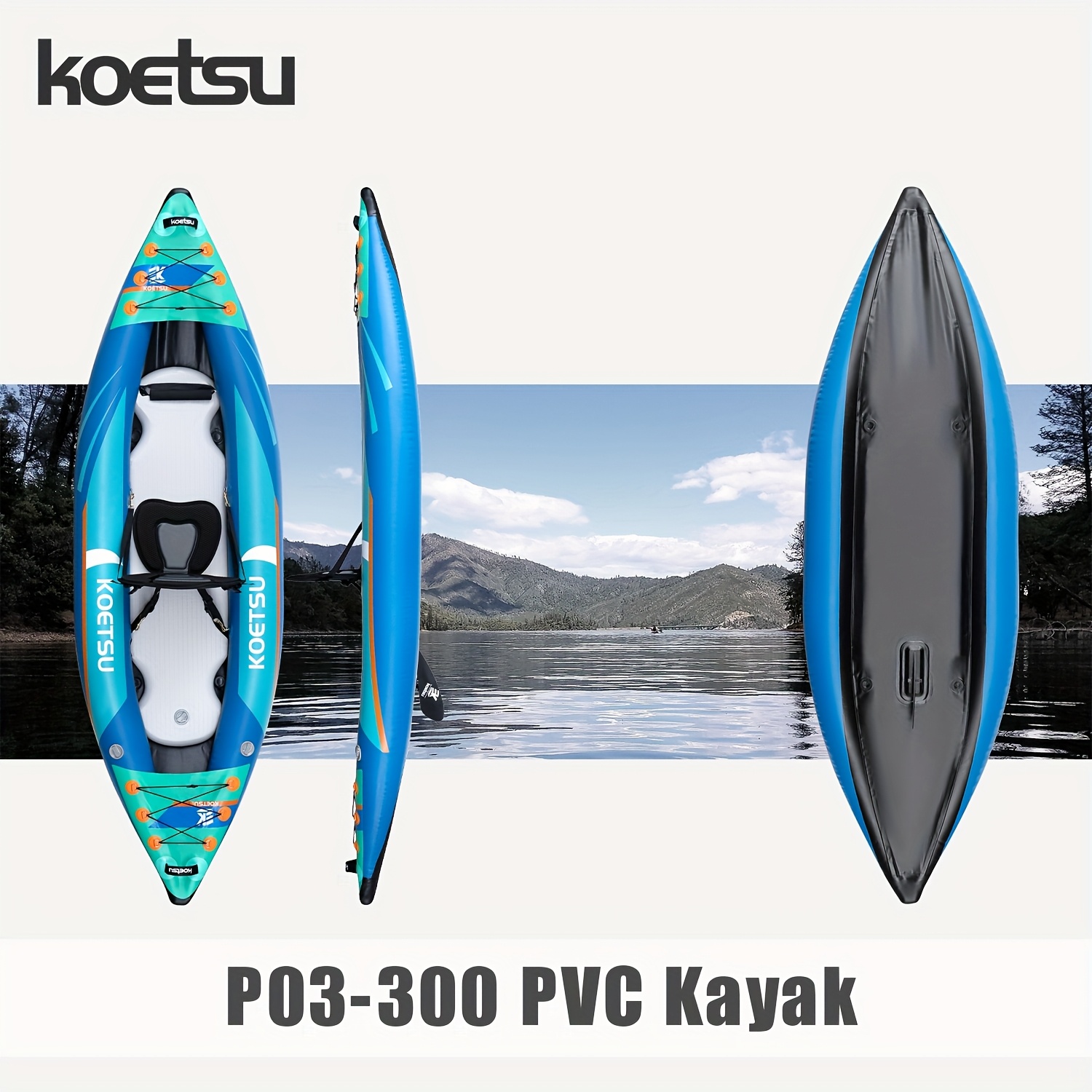 KOETSU P03 brushed inflatable  - Fishing Kayak Inflatable review and price