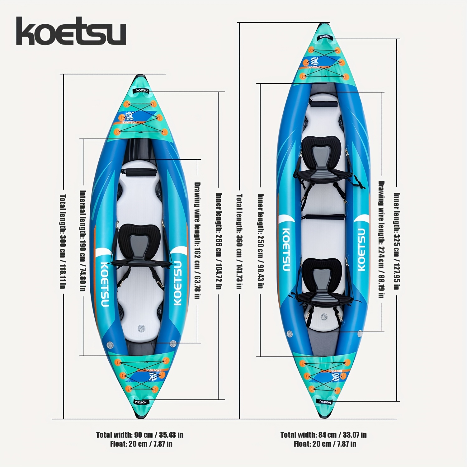 KOETSU P03 brushed inflatable  - Fishing Kayak Inflatable review and price